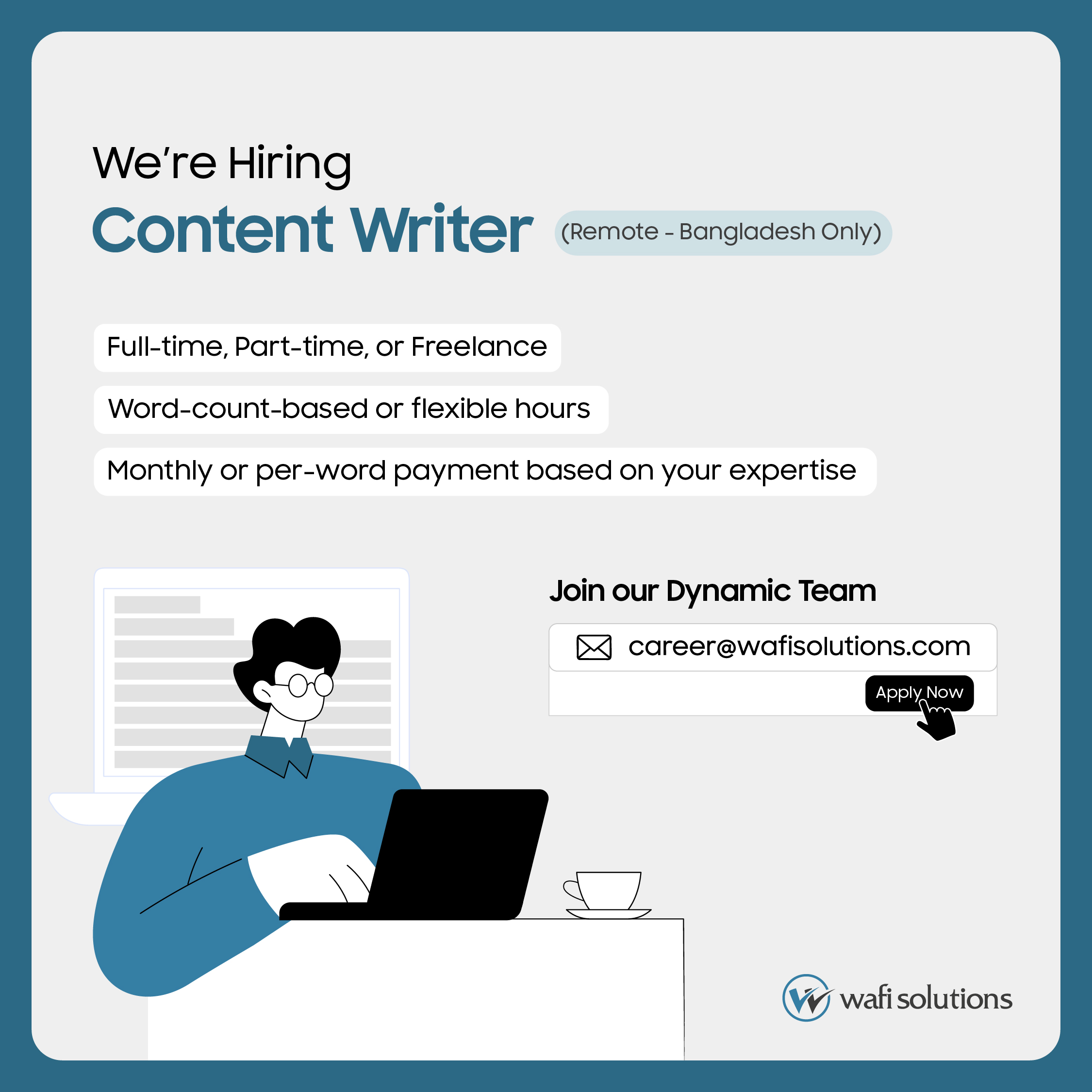 Content Writer (Remote - Bangladesh Only) - Software Development ...